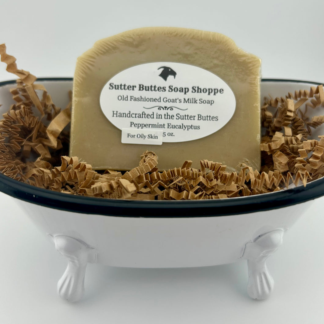 Peppermint Eucalyptus Goat Milk Soap for Oily Skin