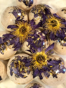 Lotus Bliss Goat's Milk Bath Bomb