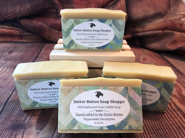 Peppermint Eucalyptus Goat Milk Soap for Oily Skin – Sutter Buttes